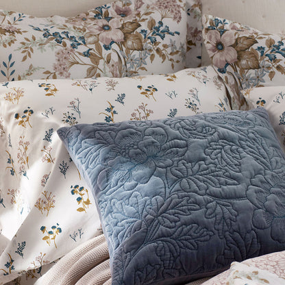 Fancy Floret Decorative Square Pillow Cover