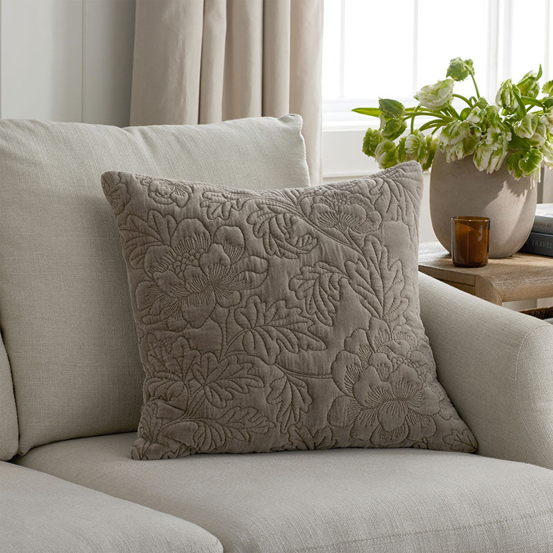 Fancy Floret Decorative Square Pillow Cover