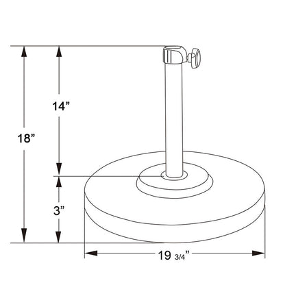 Umbrella Base - 50 lbs.
