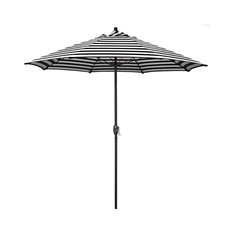 Round Outdoor Patio Umbrella, Aluminum with Auto Tilt Crank