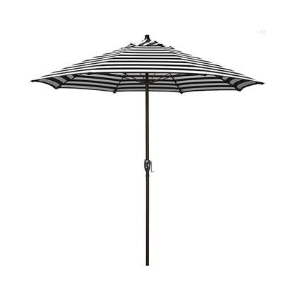 Round Outdoor Patio Umbrella, Aluminum with Auto Tilt Crank
