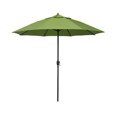 Round Outdoor Patio Umbrella, Aluminum with Auto Tilt Crank