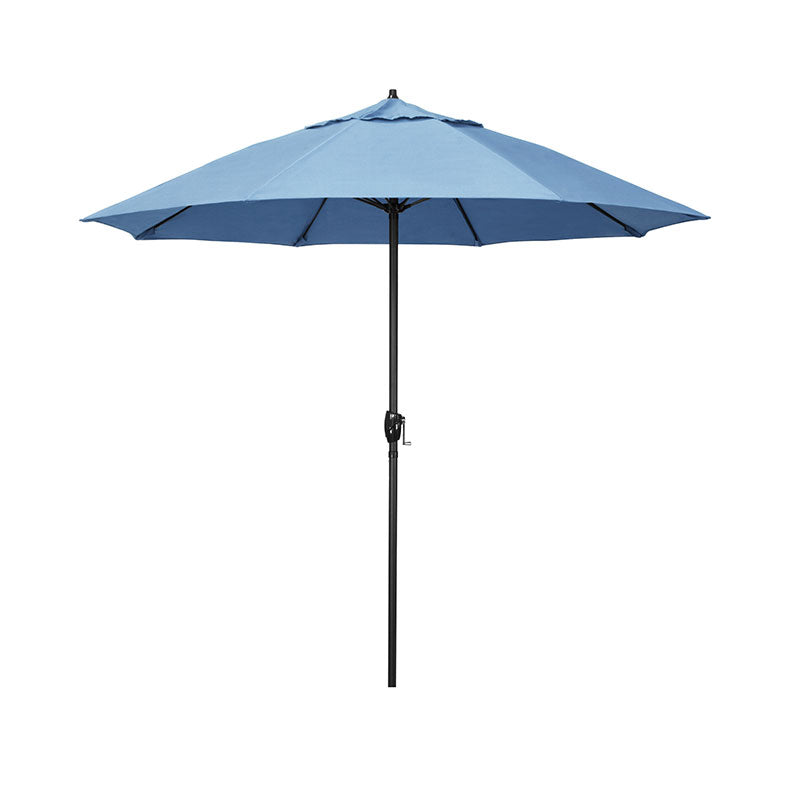 Round Outdoor Patio Umbrella, Aluminum with Auto Tilt Crank