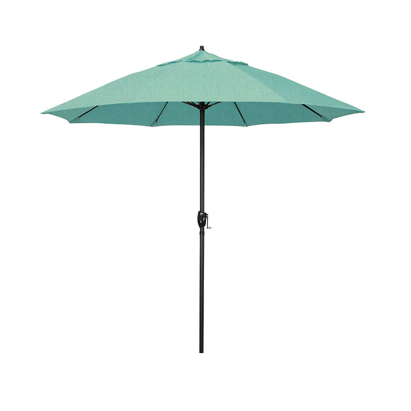 Round Outdoor Patio Umbrella, Aluminum with Auto Tilt Crank
