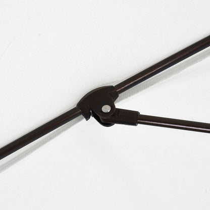Round Outdoor Patio Umbrella, Aluminum with Auto Tilt Crank