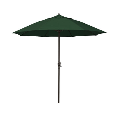 Round Outdoor Patio Umbrella, Aluminum with Auto Tilt Crank