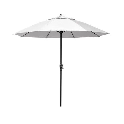 Round Outdoor Patio Umbrella, Aluminum with Auto Tilt Crank