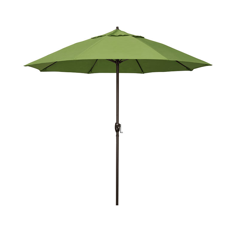 Round Outdoor Patio Umbrella, Aluminum with Auto Tilt Crank