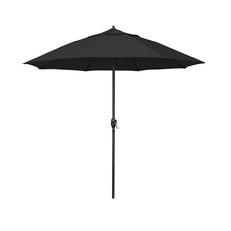Round Outdoor Patio Umbrella, Aluminum with Auto Tilt Crank