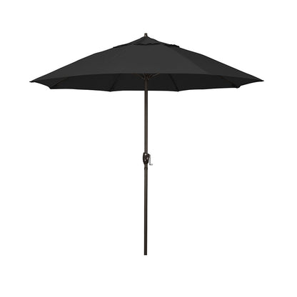 Round Outdoor Patio Umbrella, Aluminum with Auto Tilt Crank