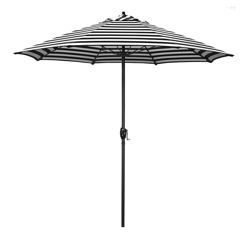 Round Outdoor Patio Umbrella, Aluminum with Auto Tilt Crank