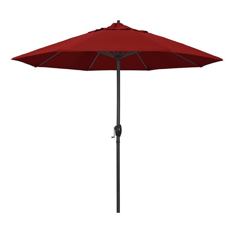 Round Outdoor Patio Umbrella, Aluminum with Auto Tilt Crank
