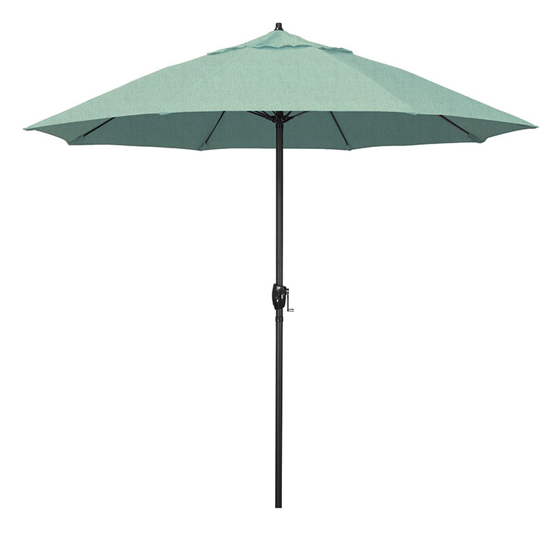 Round Outdoor Patio Umbrella, Aluminum with Auto Tilt Crank