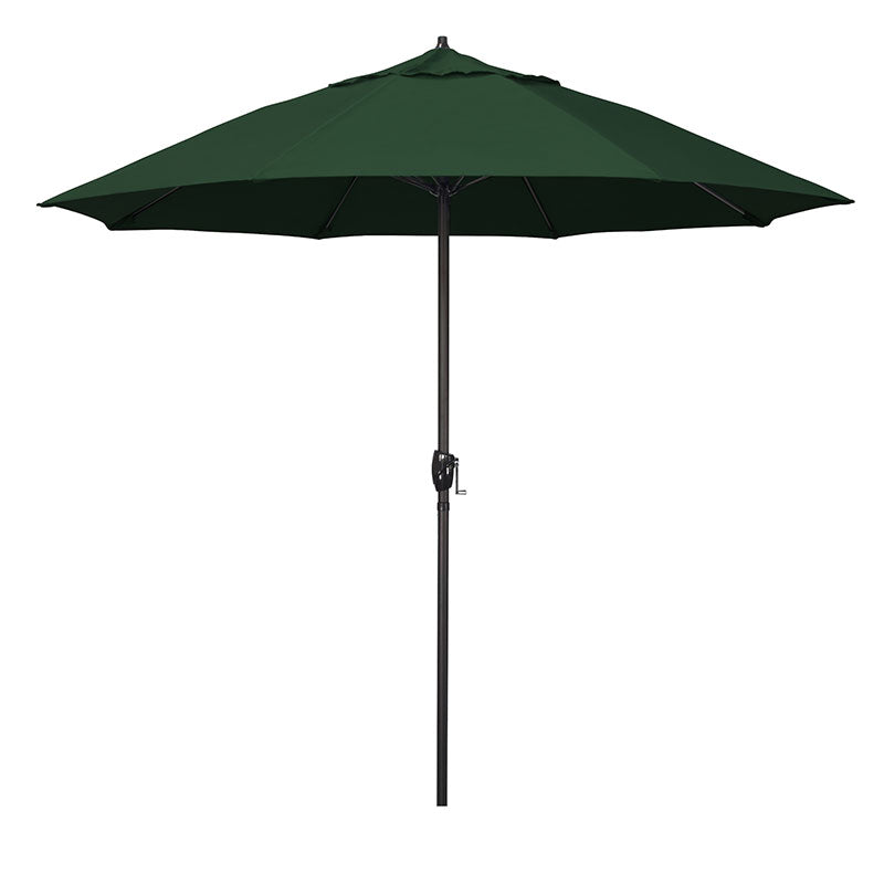 Round Outdoor Patio Umbrella, Aluminum with Auto Tilt Crank