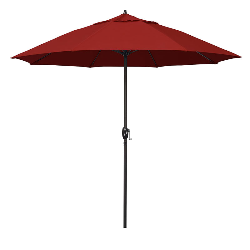 Round Outdoor Patio Umbrella, Aluminum with Auto Tilt Crank