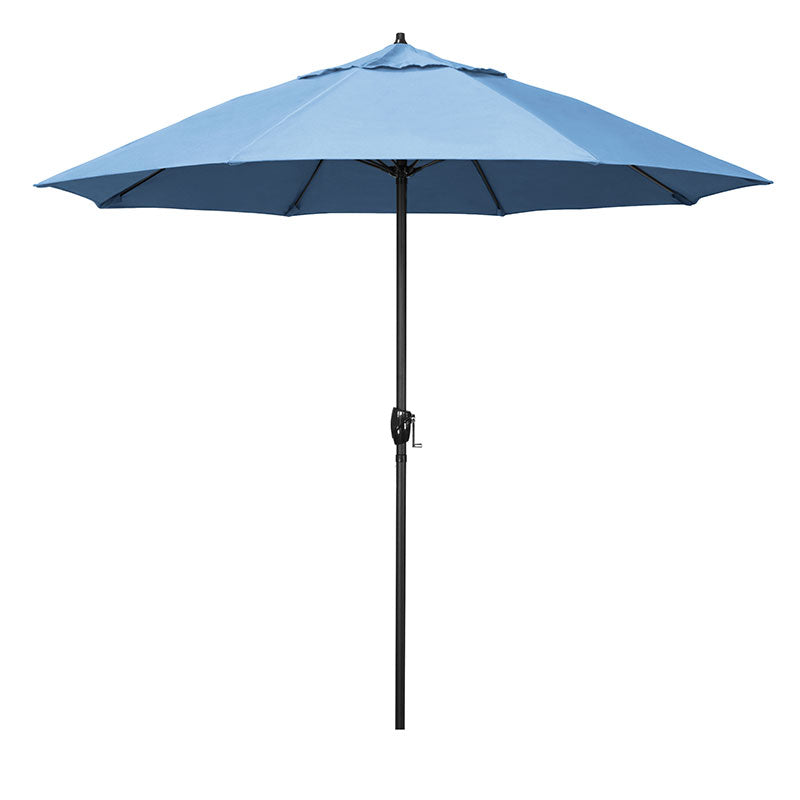 Round Outdoor Patio Umbrella, Aluminum with Auto Tilt Crank