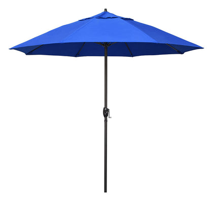 Round Outdoor Patio Umbrella, Aluminum with Auto Tilt Crank