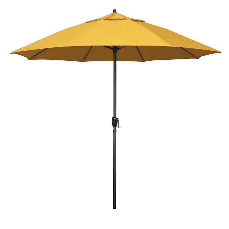 Round Outdoor Patio Umbrella, Aluminum with Auto Tilt Crank
