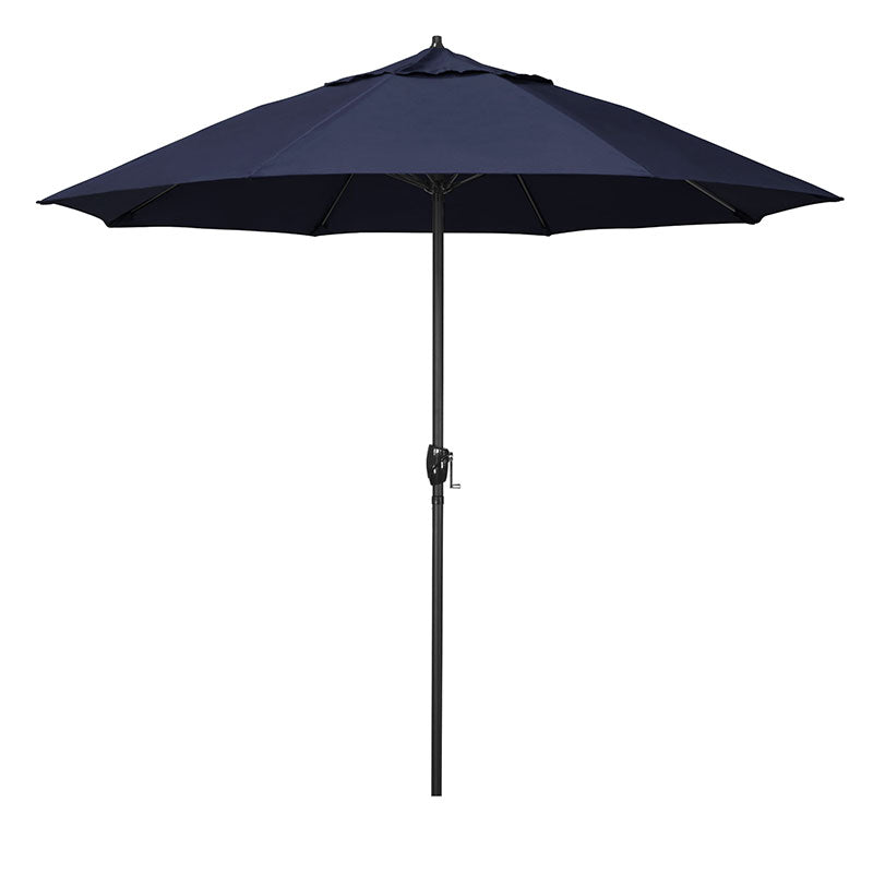Round Outdoor Patio Umbrella, Aluminum with Auto Tilt Crank