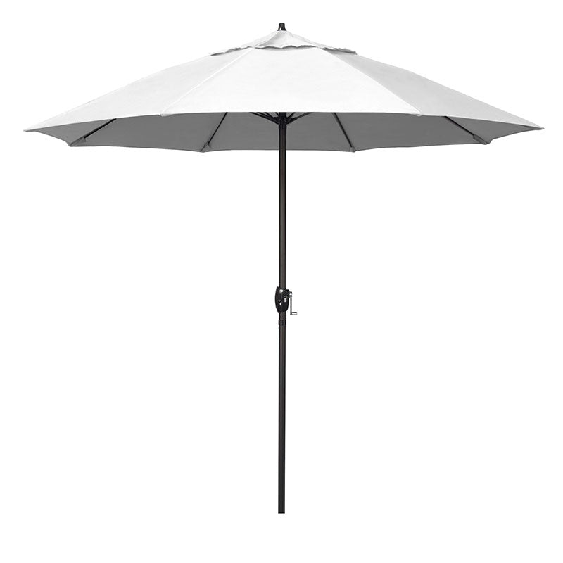 Round Outdoor Patio Umbrella, Aluminum with Auto Tilt Crank