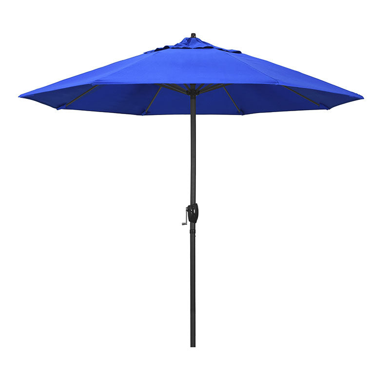 Round Outdoor Patio Umbrella, Aluminum with Auto Tilt Crank