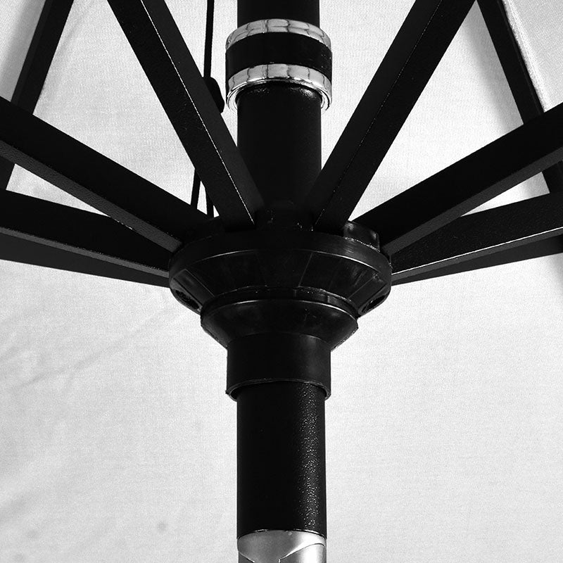 6' Round Outdoor Patio Umbrella, Aluminum with Push Button Tilt