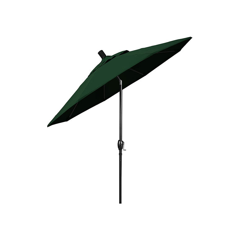 6' Round Outdoor Patio Umbrella, Aluminum with Push Button Tilt