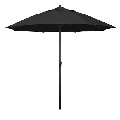Round Outdoor Patio Umbrella, Aluminum with Auto Tilt Crank