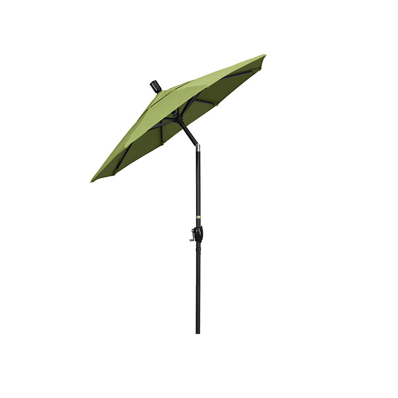 6' Round Outdoor Patio Umbrella, Aluminum with Push Button Tilt