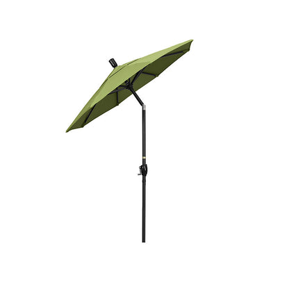 6' Round Outdoor Patio Umbrella, Aluminum with Push Button Tilt