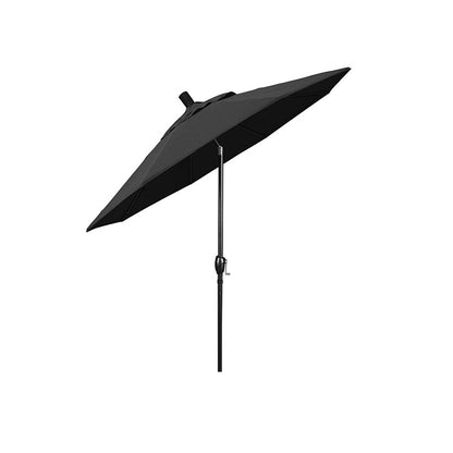 6' Round Outdoor Patio Umbrella, Aluminum with Push Button Tilt