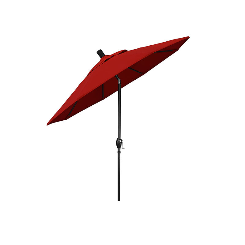 6' Round Outdoor Patio Umbrella, Aluminum with Push Button Tilt