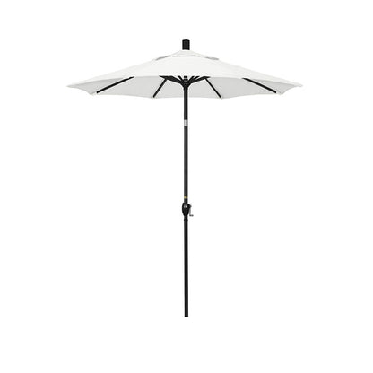6' Round Outdoor Patio Umbrella, Aluminum with Push Button Tilt