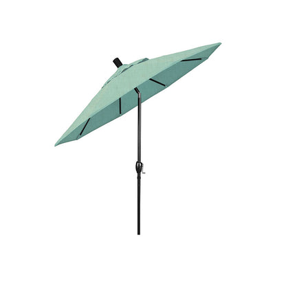6' Round Outdoor Patio Umbrella, Aluminum with Push Button Tilt