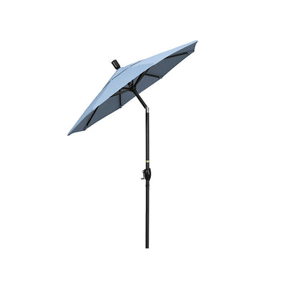 6' Round Outdoor Patio Umbrella, Aluminum with Push Button Tilt