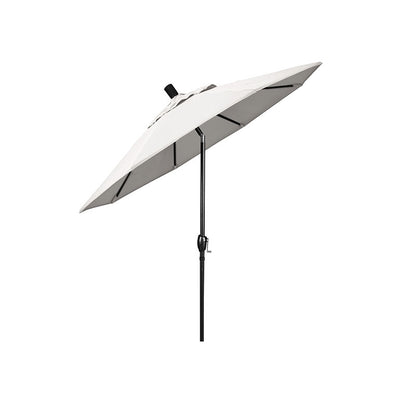 6' Round Outdoor Patio Umbrella, Aluminum with Push Button Tilt