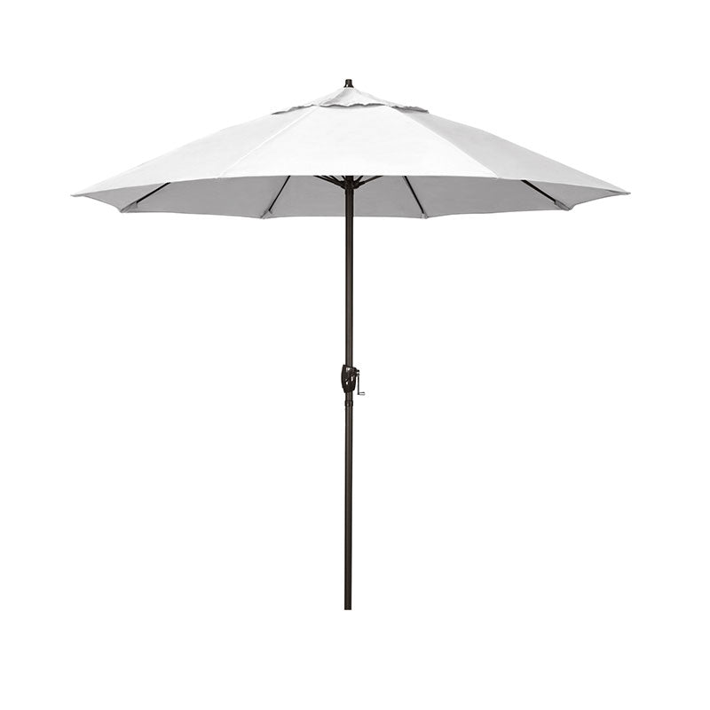 Round Outdoor Patio Umbrella, Aluminum with Auto Tilt Crank