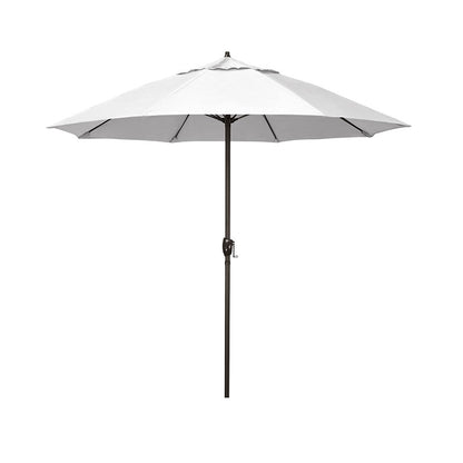 Round Outdoor Patio Umbrella, Aluminum with Auto Tilt Crank