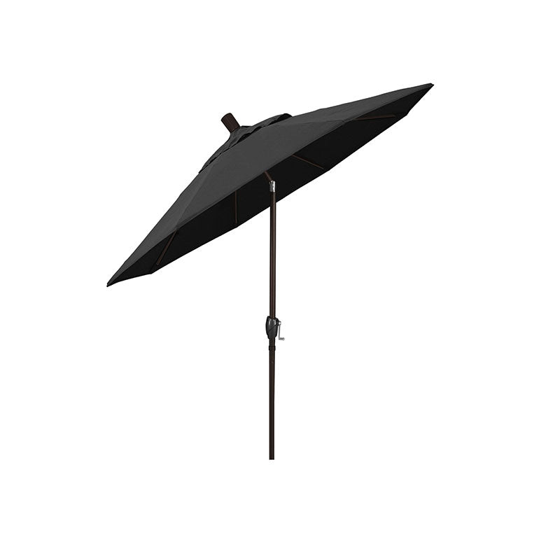 6' Round Outdoor Patio Umbrella, Aluminum with Push Button Tilt