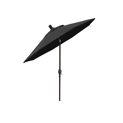 6' Round Outdoor Patio Umbrella, Aluminum with Push Button Tilt