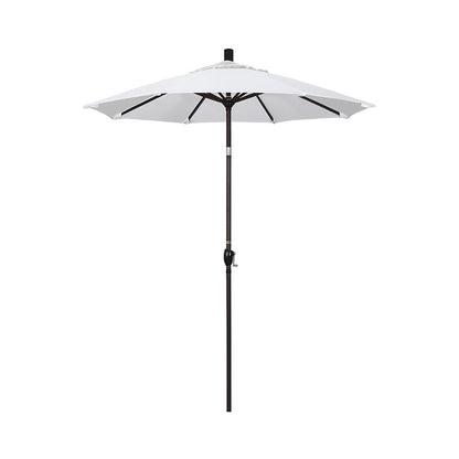 6' Round Outdoor Patio Umbrella, Aluminum with Push Button Tilt