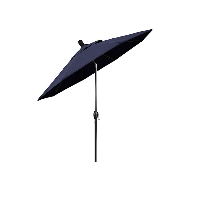 6' Round Outdoor Patio Umbrella, Aluminum with Push Button Tilt