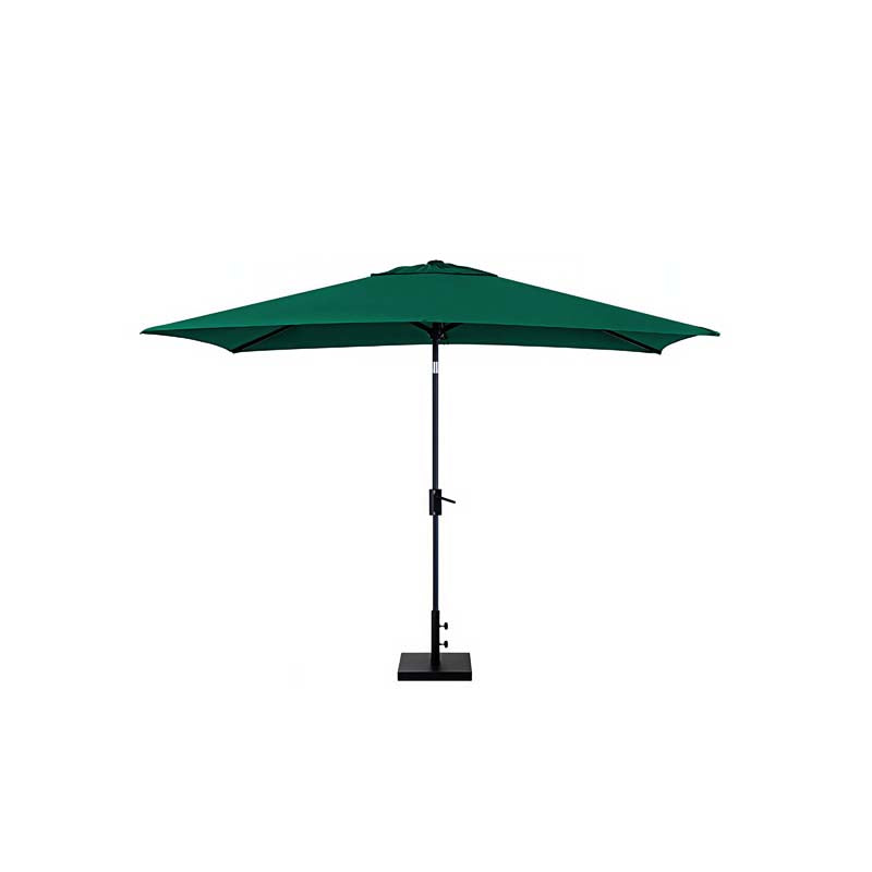 8' x 10' Rectangular Outdoor Patio Umbrella, Aluminum with Auto Tilt and Crank Lift