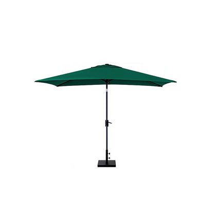 8' x 10' Rectangular Outdoor Patio Umbrella, Aluminum with Auto Tilt and Crank Lift