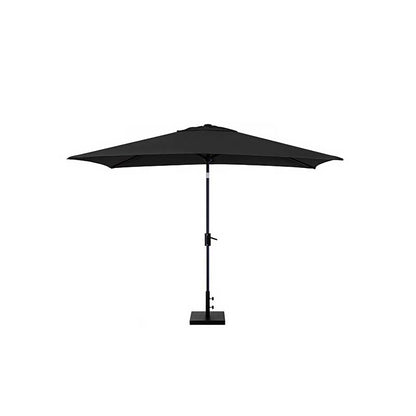 8' x 10' Rectangular Outdoor Patio Umbrella, Aluminum with Auto Tilt and Crank Lift