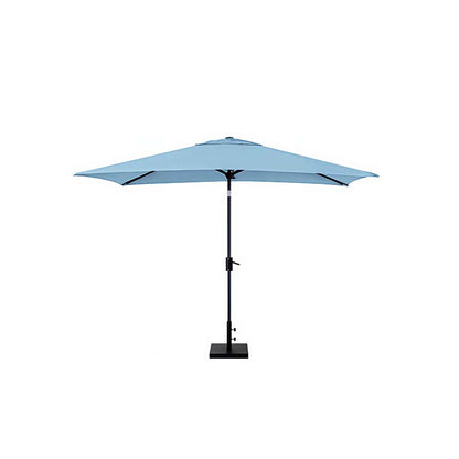 8' x 10' Rectangular Outdoor Patio Umbrella, Aluminum with Auto Tilt and Crank Lift