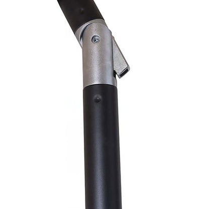 9' Round Double Scallop Outdoor Patio Umbrella, Aluminum with Auto Tilt and Crank Lift
