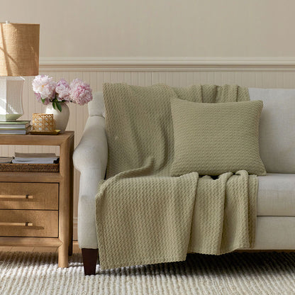 Chevron Texture Decorative Square Pillow Cover