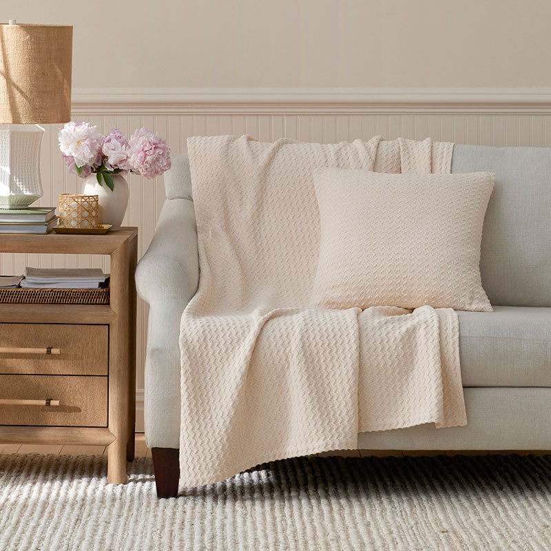 Chevron Texture Decorative Square Pillow Cover