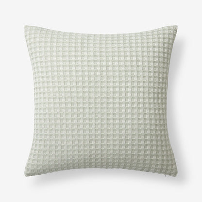 Checkered Fringe Decorative Square Pillow Cover